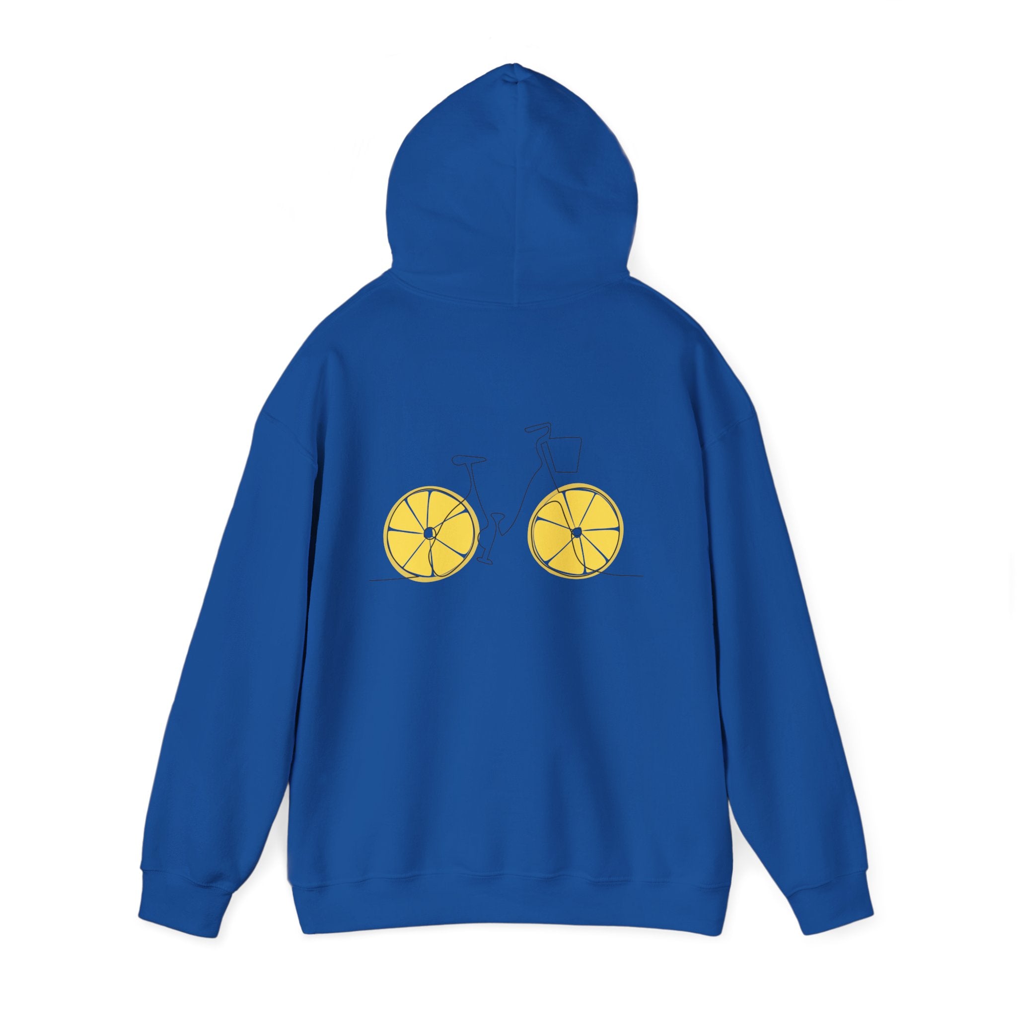 Tropical Sunset Hoodie with Bicycle Design, Summer Vibes Apparel, Unisex Casual Wear, Beach Day Outfit, Gift for Adventure Lovers