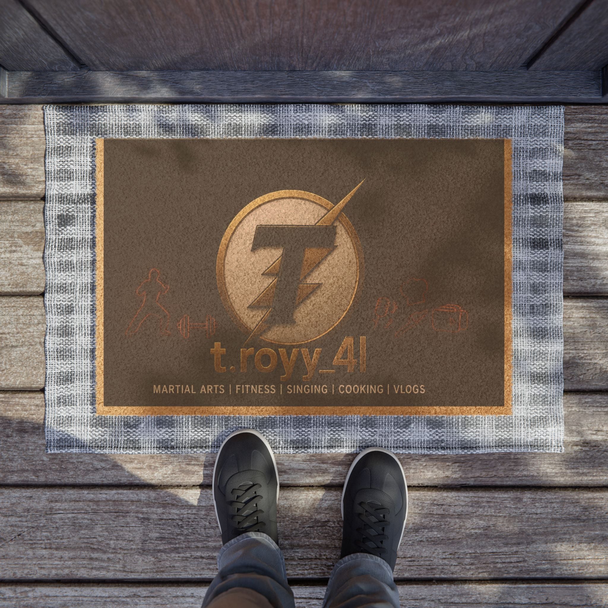 Personalized Doormat for Martial Arts Enthusiasts, Home Decor, Unique Gift, Family Welcome Mat, Fitness Lover's Entryway