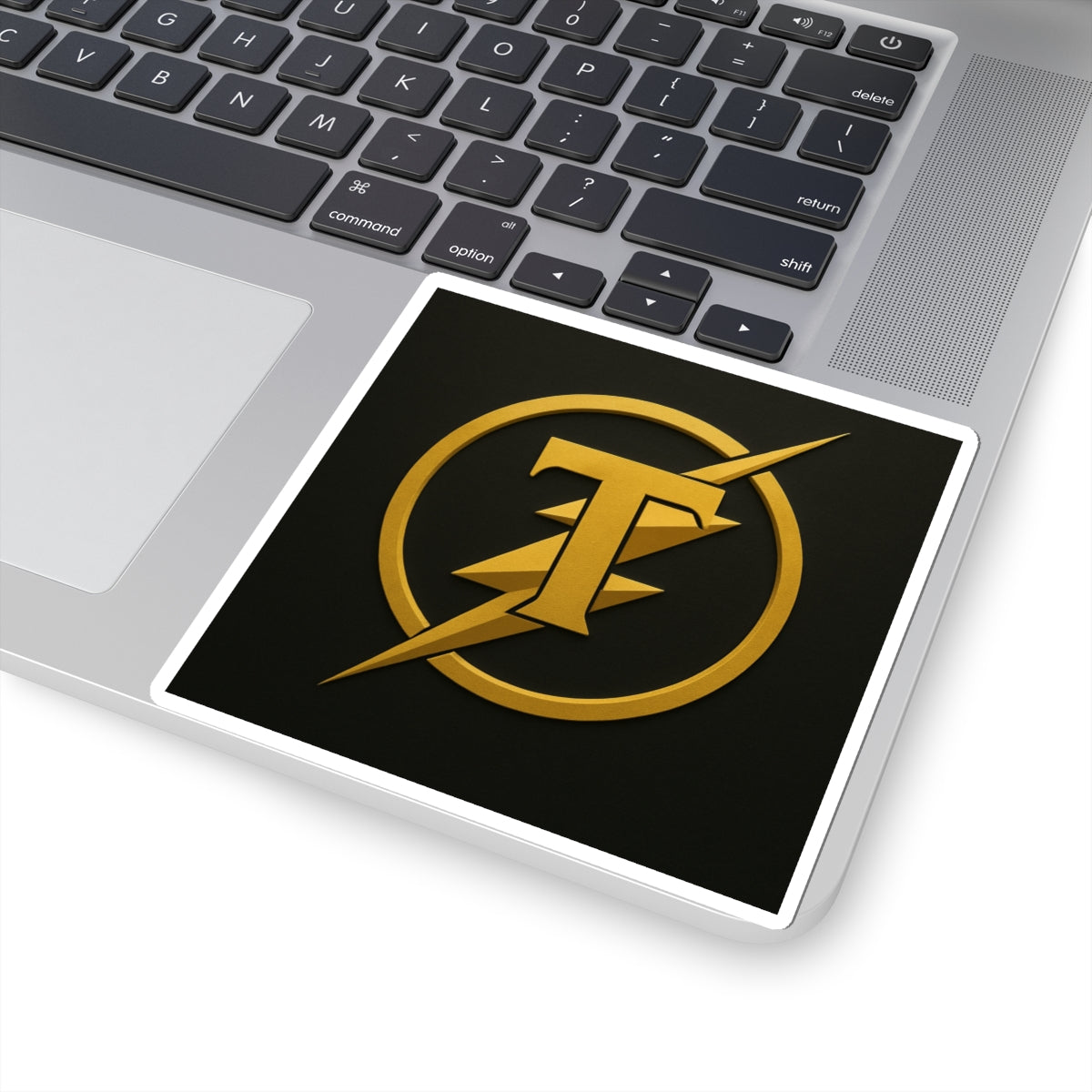 Kiss-Cut Stickers with Bold Lightning Design, Laptop Decal, Vinyl Sticker, Gift for Fans, Home Decor