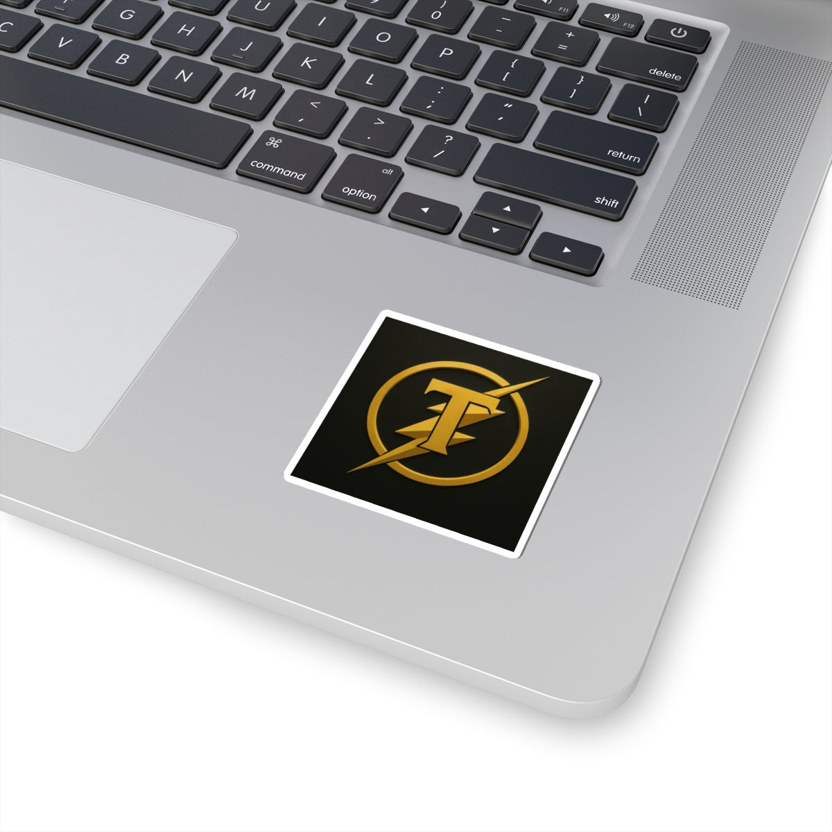 Kiss-Cut Stickers with Bold Lightning Design, Laptop Decal, Vinyl Sticker, Gift for Fans, Home Decor