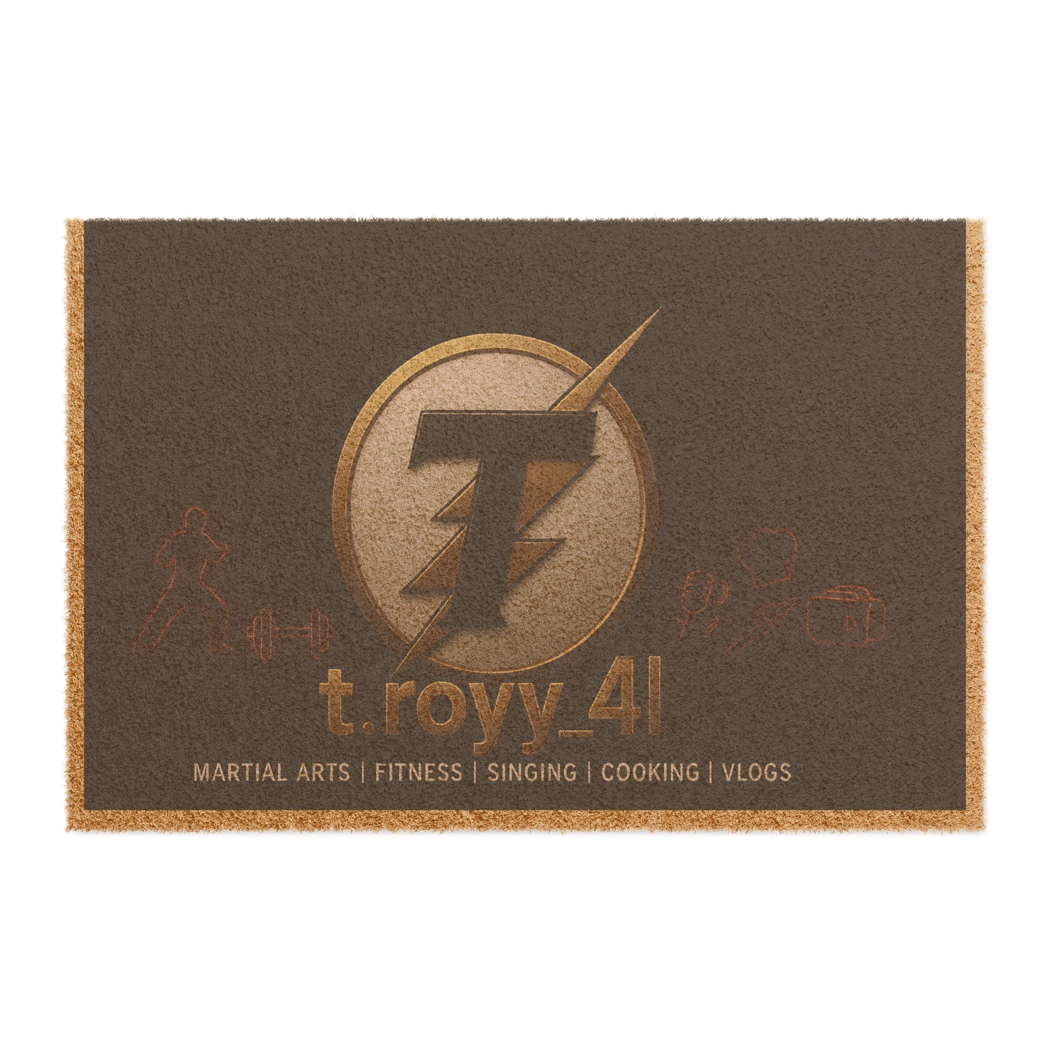Personalized Doormat for Martial Arts Enthusiasts, Home Decor, Unique Gift, Family Welcome Mat, Fitness Lover's Entryway